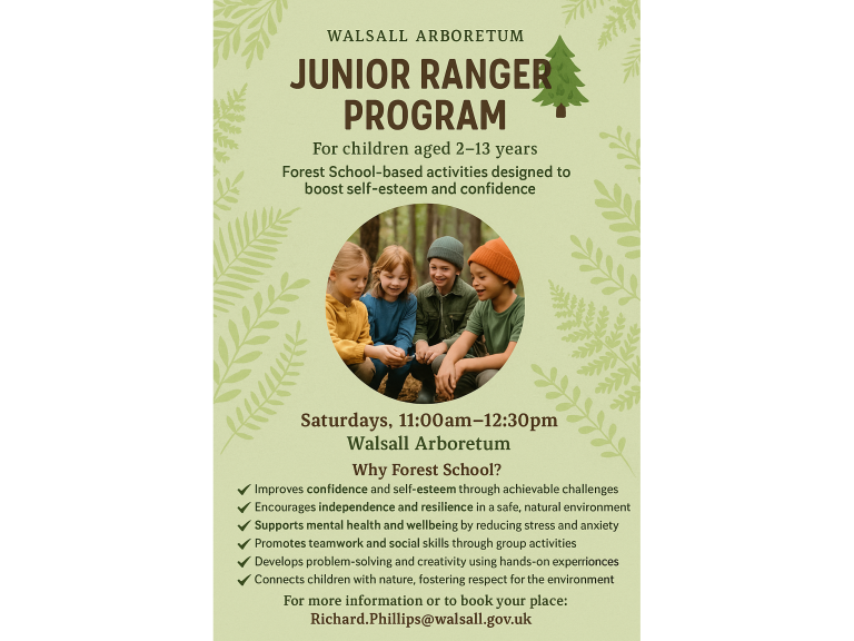 Walsall arboretum Junior Rangers program