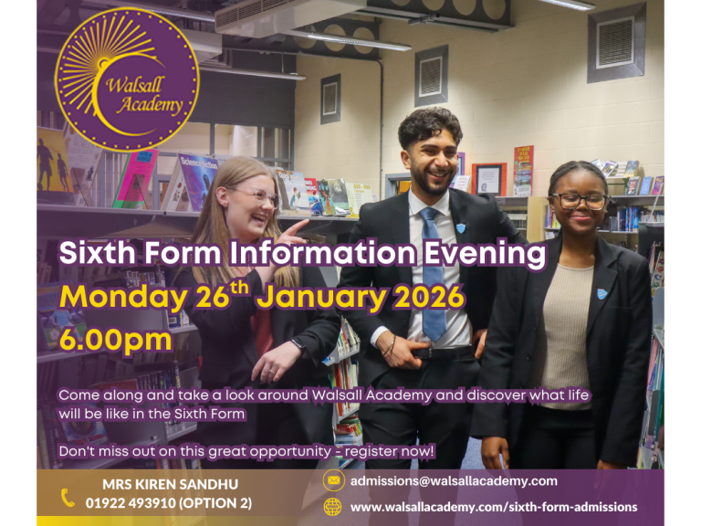 Walsall Academy Sixth Form Information Evening