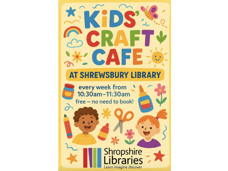 Kids Weekly Craft Cafe at Shrewsbury Library