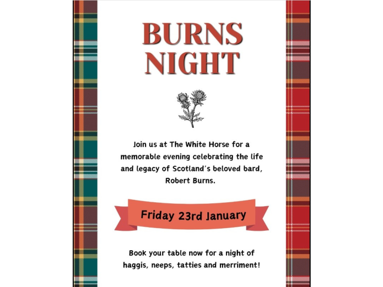 The White Horse Old, Burns Night