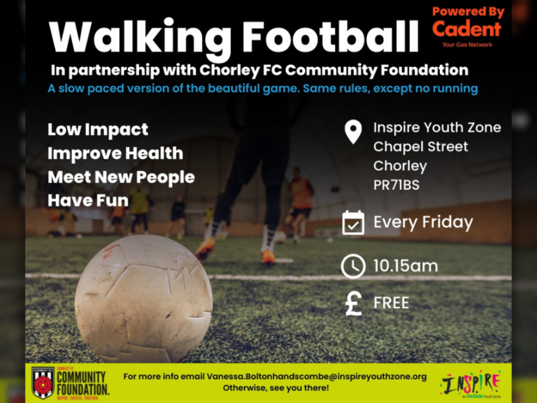 Walking Football in Partnership with Chorley FC Community Foundation