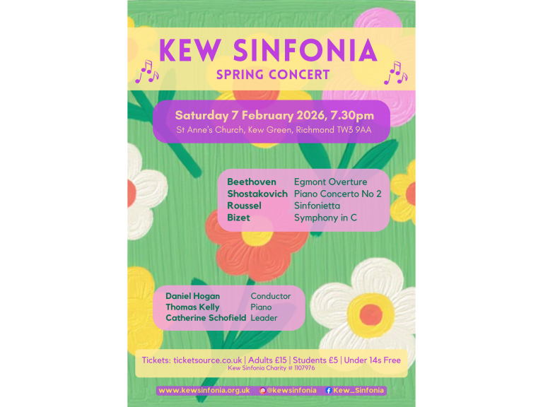 Kew Sinfonia Spring 2026 Concert