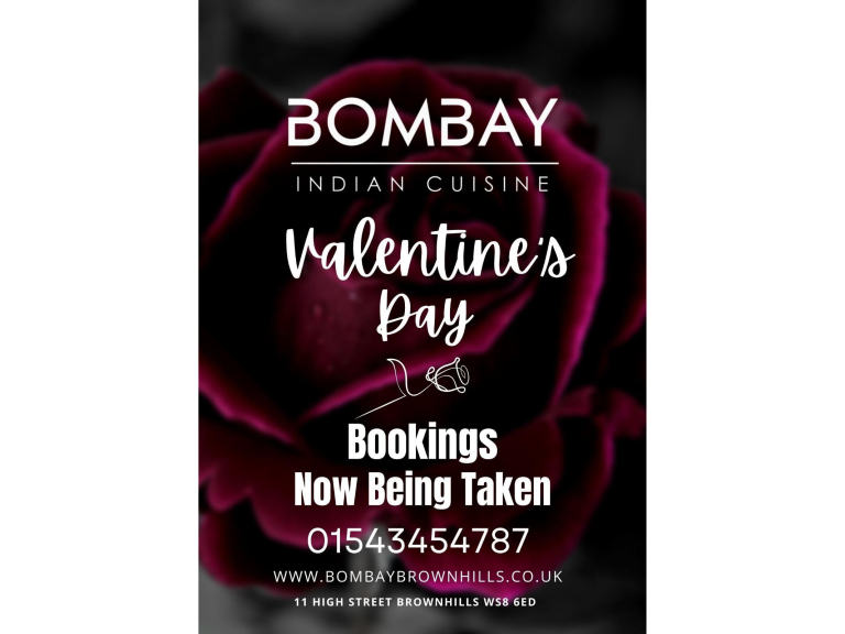 Valentine’s Day at Bombay Indian Cuisine in Brownhills