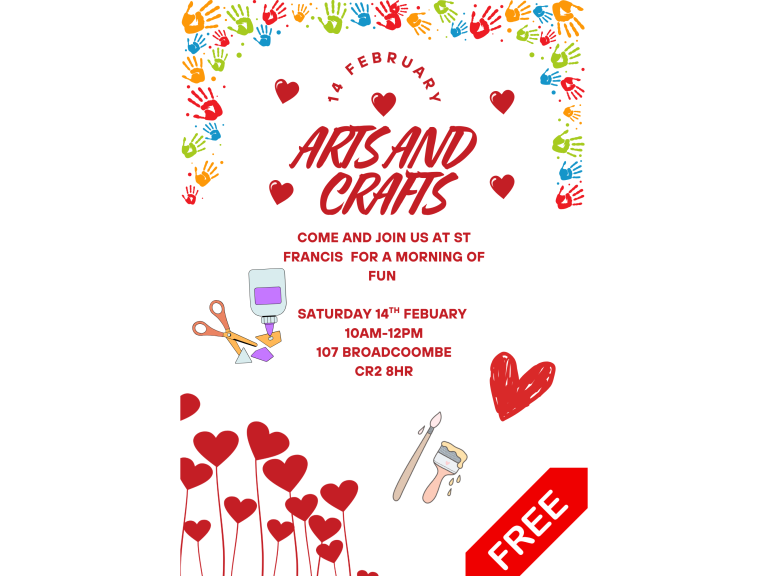Valentines half-term family arts and crafts 