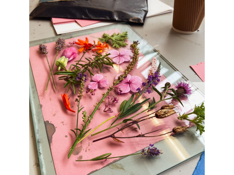 Spring Botanical Cyanotype