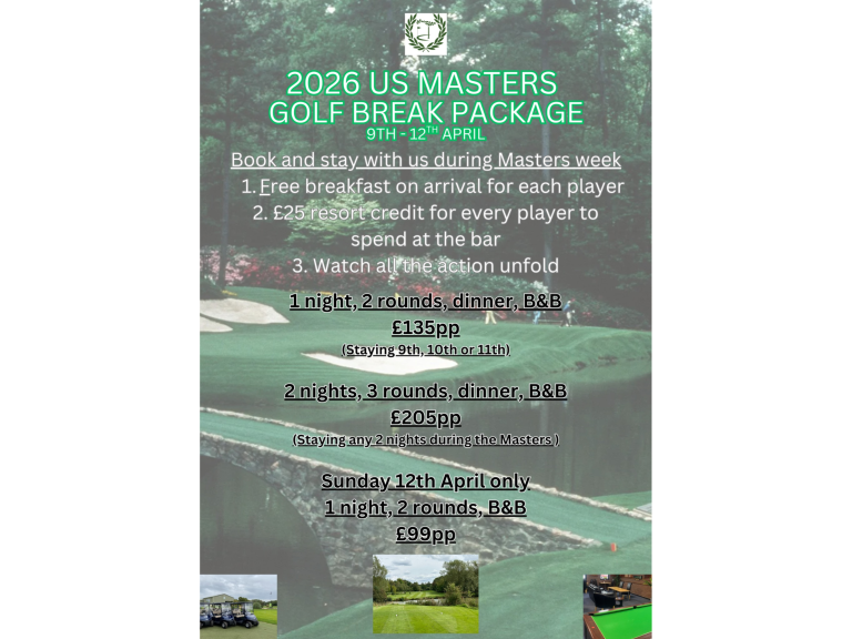 Calderfields Golf & Country Club exclusive 2026 Play & Stay