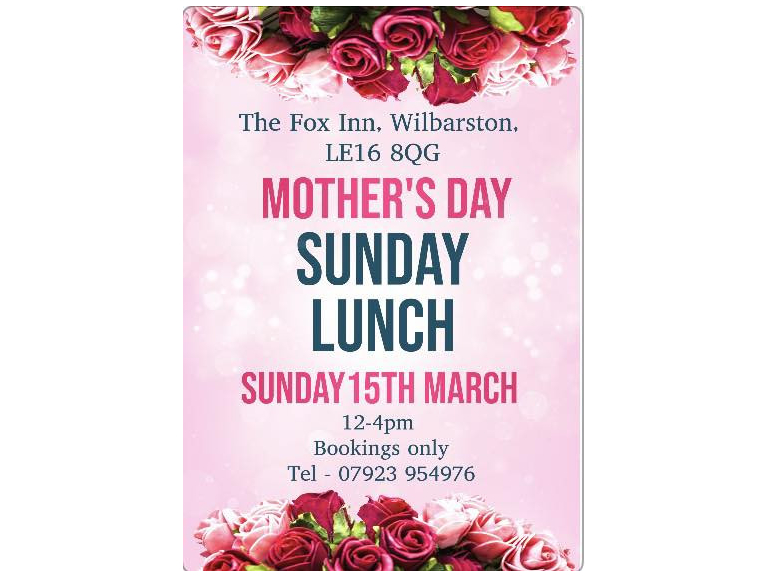 Mother's Day at The Fox Inn, Wilbarston
