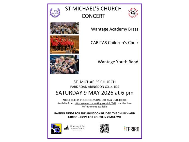 WANTAGE ACADEMY BRASS, CARITAS CHILDREN'S CHOIR AND WANTAGE YOUTH BRASS CONCERT