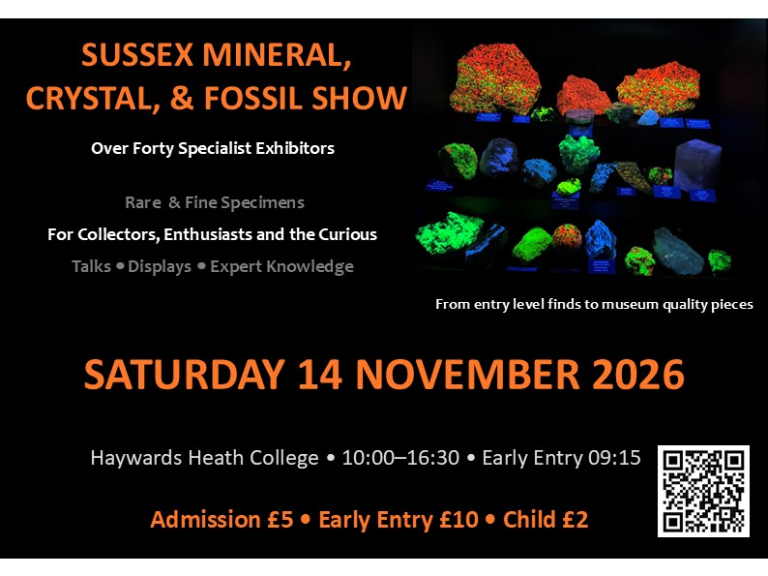 Sussex Mineral, Crystal & Fossil Show 