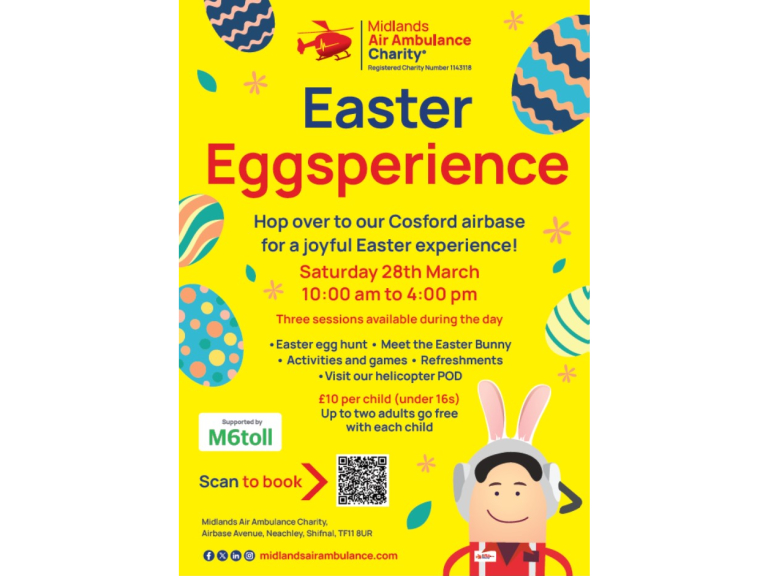 Midlands Air Ambulance Charity Easter Eggsperience