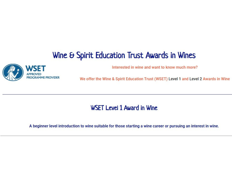 WSET Level 1 Wine Courses 2026 with Duncan Murray Wines
