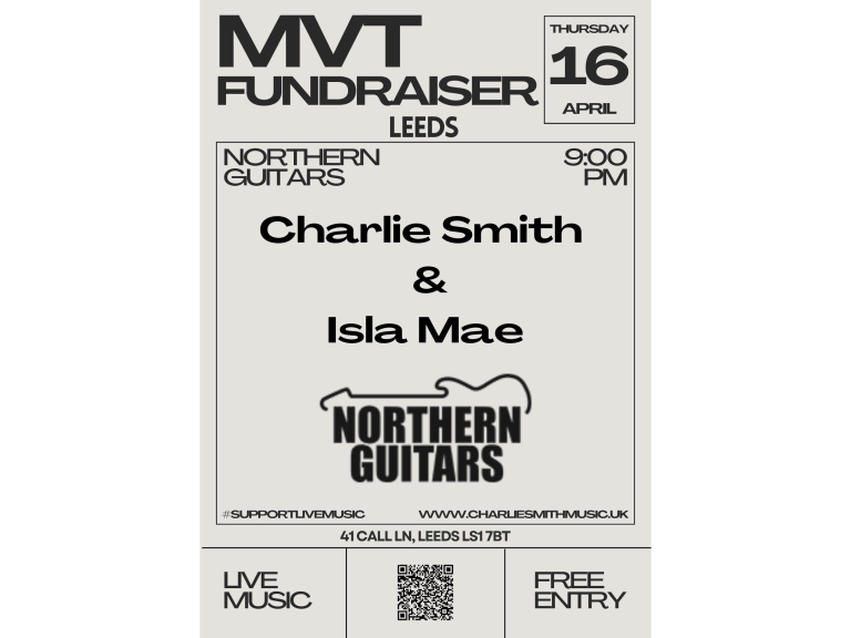 MVT Fundraiser Leeds @ Northern Guitars