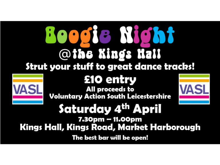 Mrs Fizz's Charity Boogie Night at Kings Hall, Market Harborough
