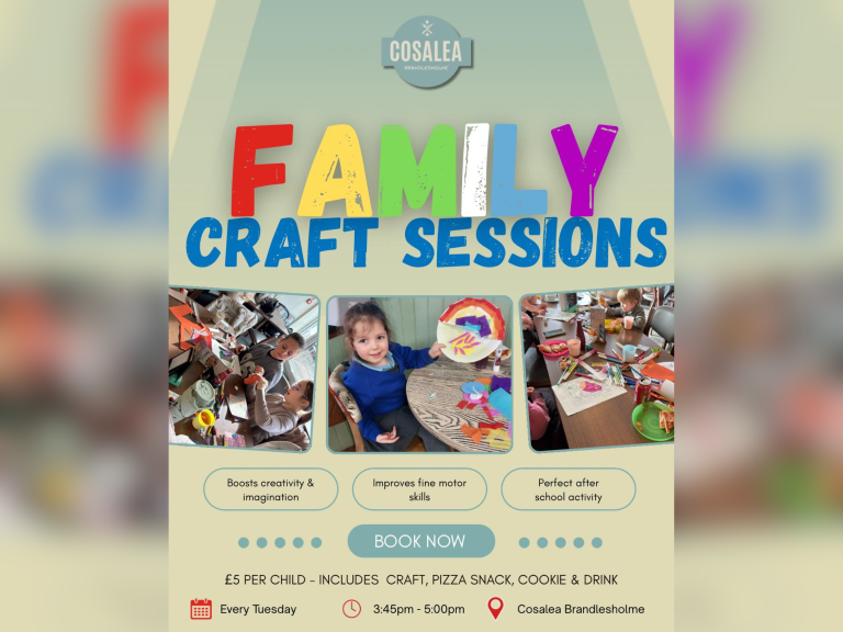 Family Craft Sessions at Cosalea Brandlesholme