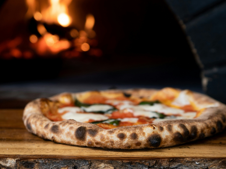 Wood Fired Pizzas in the Garden at Albright Hussey Manor