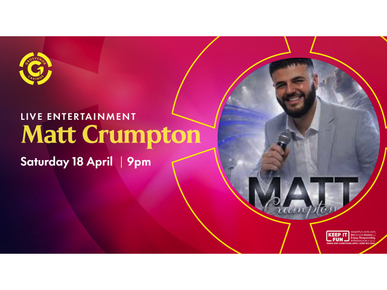 Live Entertainment: Matt Crumpton – Saturday Night Music at Grosvenor Casino 