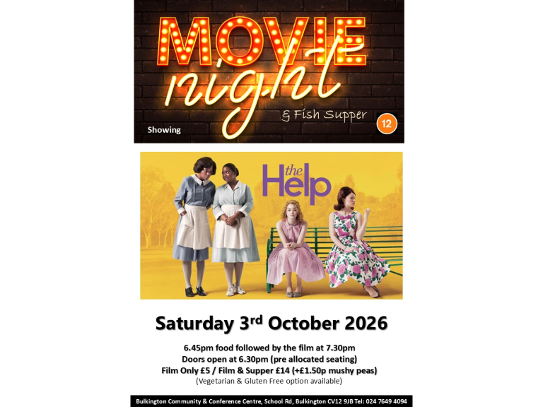 Film Night and Fish Supper showing 'The Help'