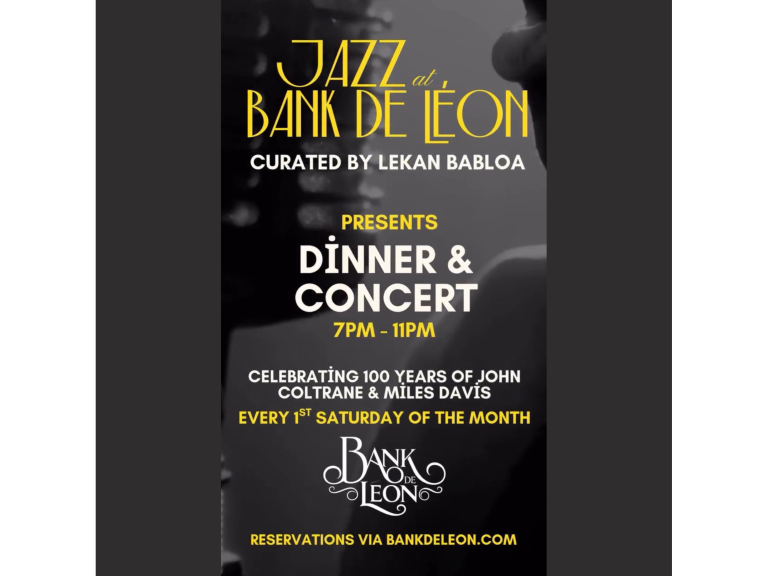 Jazz at Bank de Leon hosted by Jerk n Sizzle 🎼✨