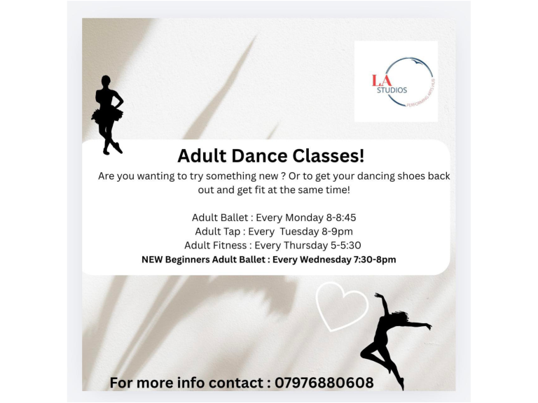 Adult Dance Classes in Walsall – Join LA Studios! ✨  💃