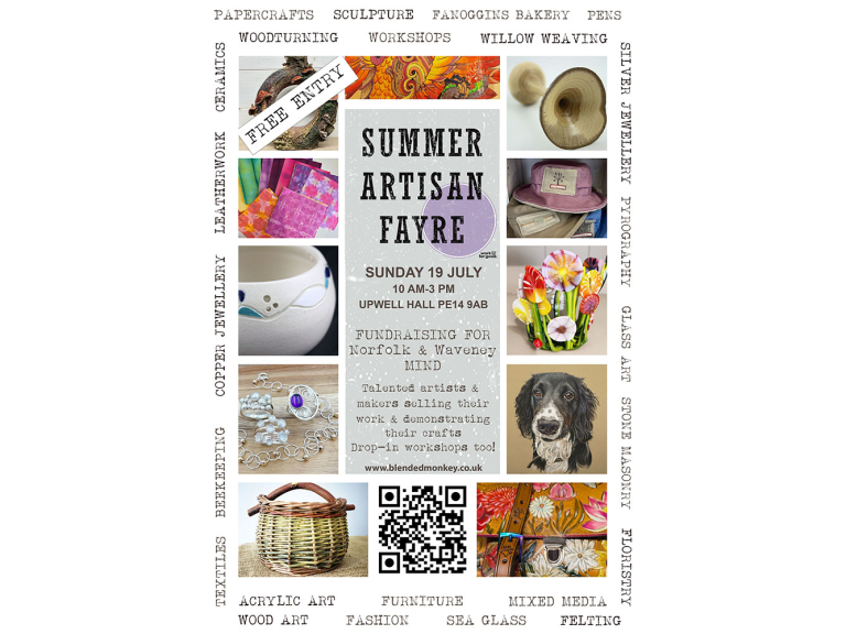 Summer Artisan Fayre - 19 July - Upwell Hall