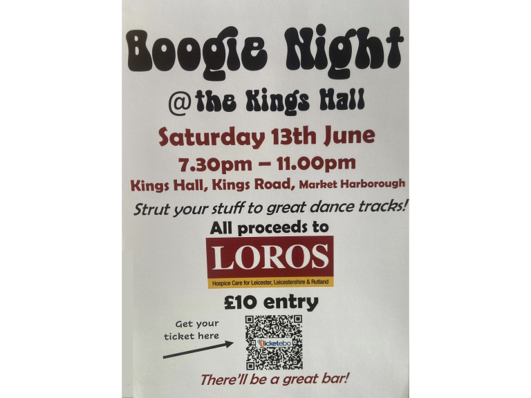 Mrs Fizz's Charity Boogie Night at Kings Hall, Market Harborough