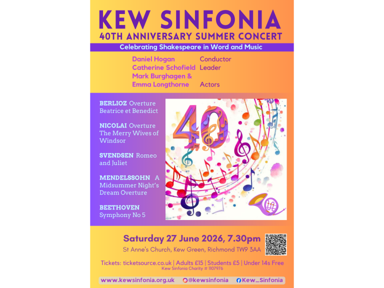 Kew Sinfonia 40th Anniversary Summer Concert 