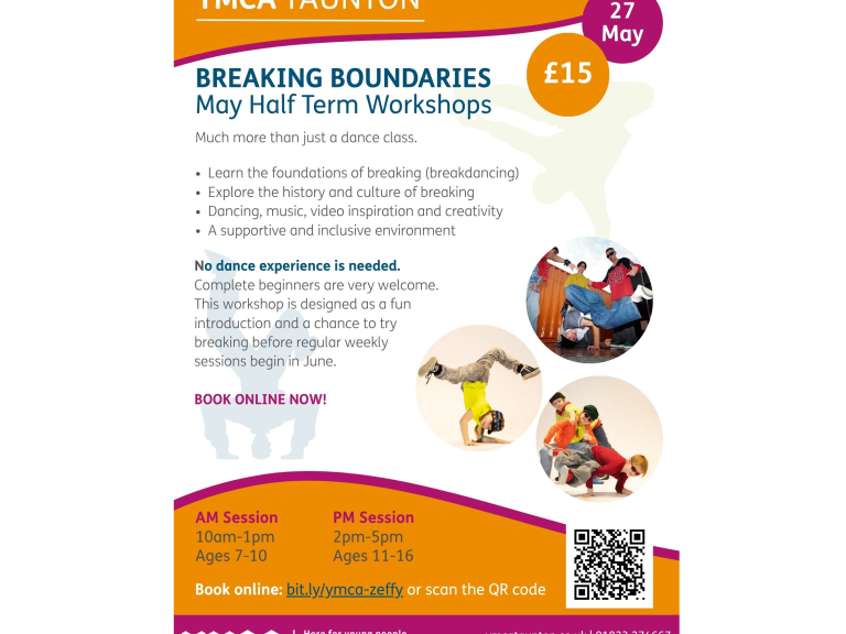 Breakdancing Workshop for Young People at YMCA Taunton