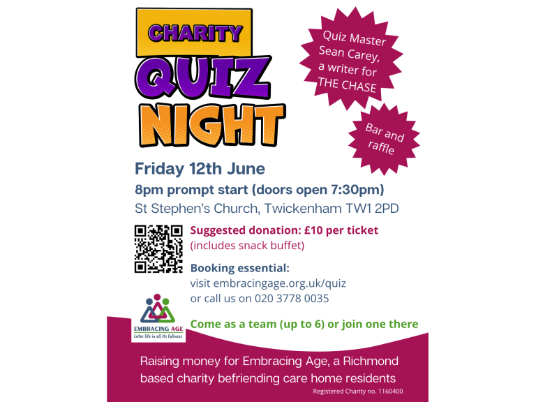 Embracing Age Quiz Night - Friday 12th June