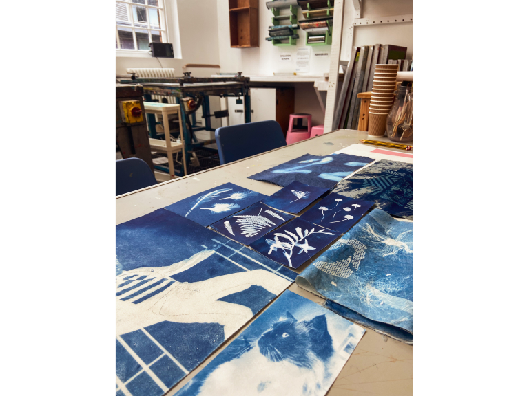 Summer Botanical Cyanotype