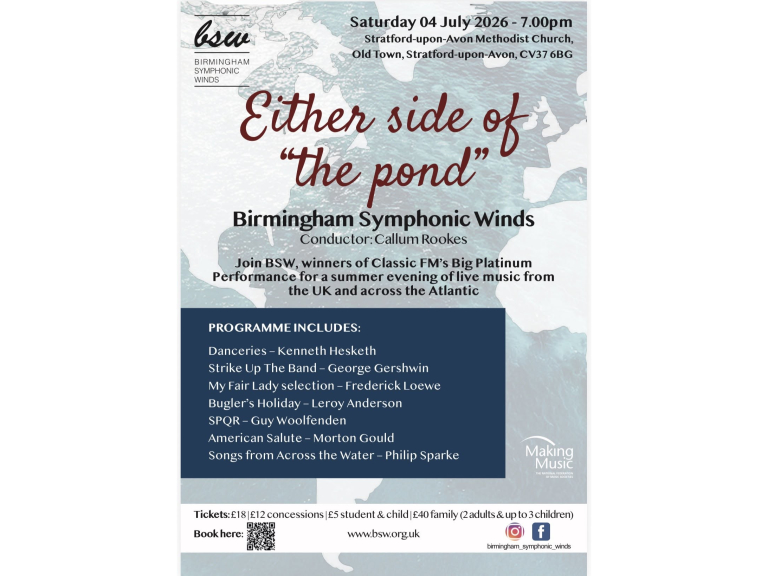 Birmingham Symphonic Winds - Either Side of The Pond