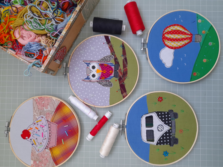 Hand-Stitched Fabric Appliqué