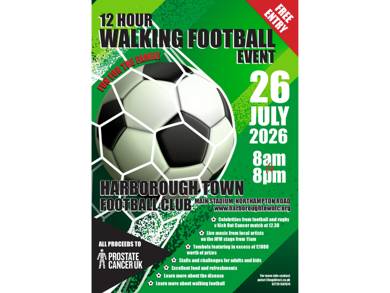 12hr Walking Football Event for Prostate Cancer UK