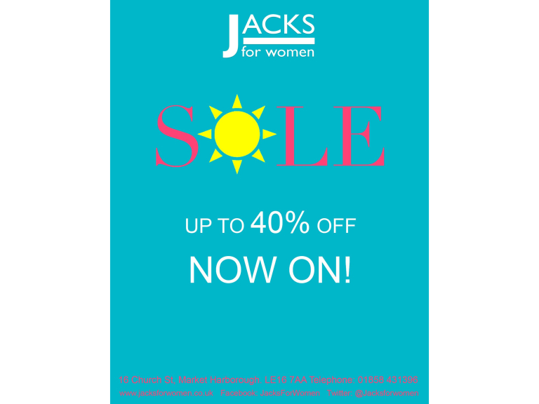Jack's Summer Sale is in Full Swing!