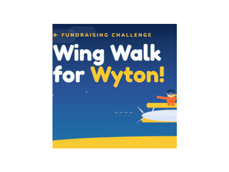 Wing Walk for Wyton: charity wing walk at Duxford