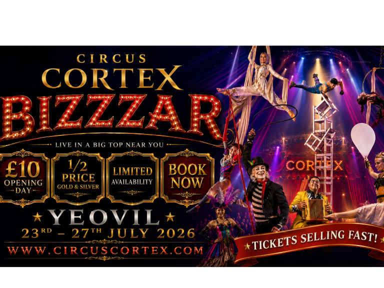 Circus Cortex at Yeovil, Somerset. 23-27 July 2026