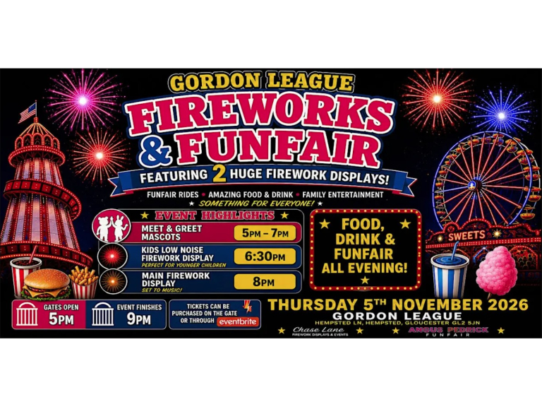 GORDON LEAGUE FIREWORKS | GLOUCESTER'S BIGGEST & BEST 2026
