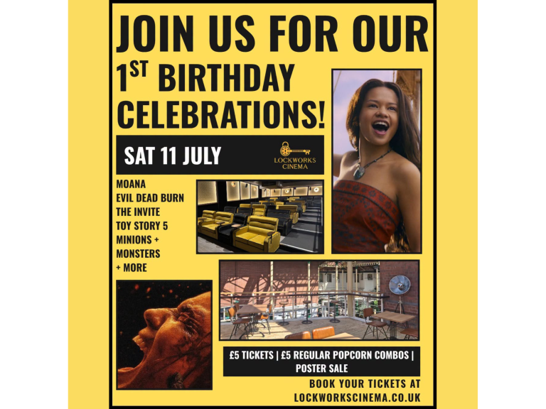 🎉🥳 Lockworks Cinemas is turning ONE! 🥳🎉