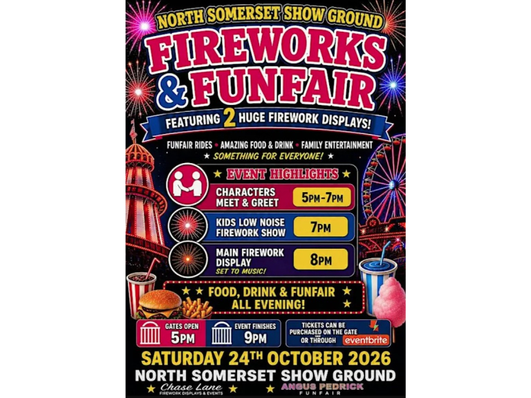 North Somerset Show Ground Fireworks & Funfair 2026