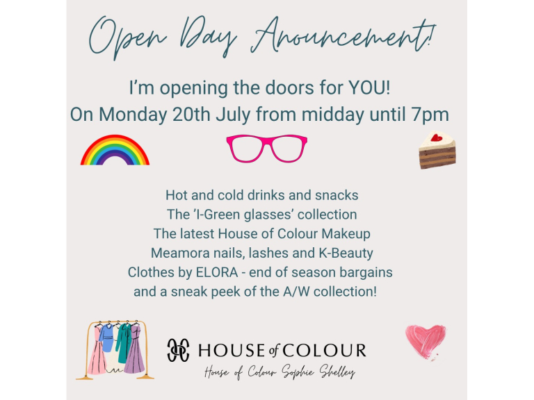 House of Colour Sophie Shelley Open Day – Discover Colour, Style & Beauty in Lichfield