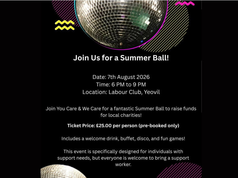 Summer Ball - You Care and We Care Support Services