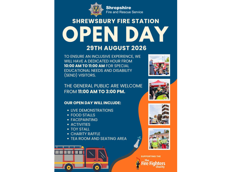Shrewsbury Fire Station Open Day 2026