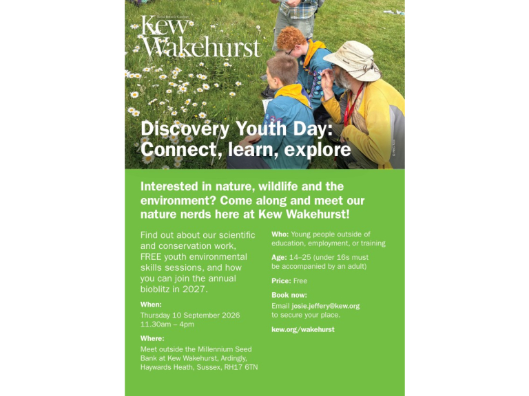 🌱 Wakehurst's Discovery Youth Day: Connect, Learn, Explore. (FREE event)