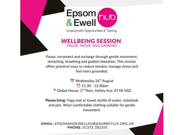 Wellness Session - Epsom & Ewell Hub