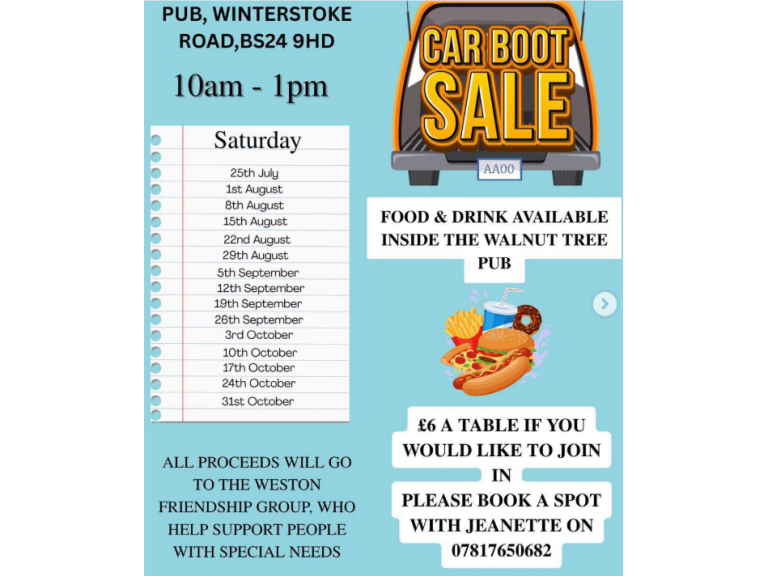 Car Boot Sale - The Walnut Tree