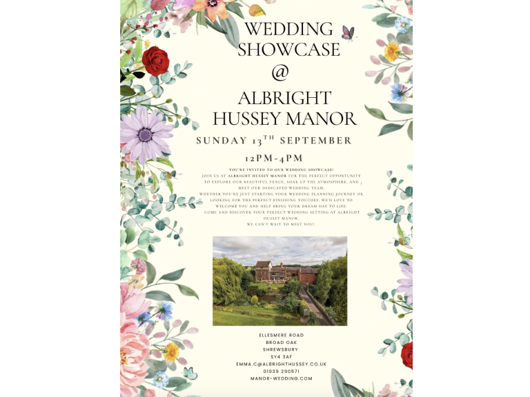 Wedding Showcase at The Albright Hussey Manor