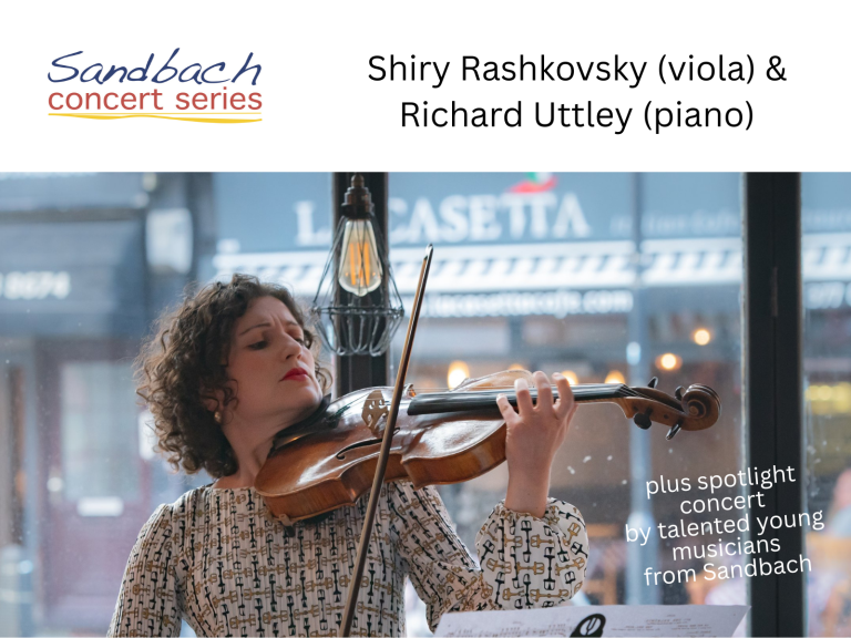 Shiry Rashkovsky (viola) & Richard Uttley (piano) (Sandbach Concert Series)