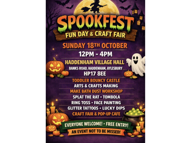 Spookfest Halloween Family Fun Day in Haddenham Buckinghamshire
