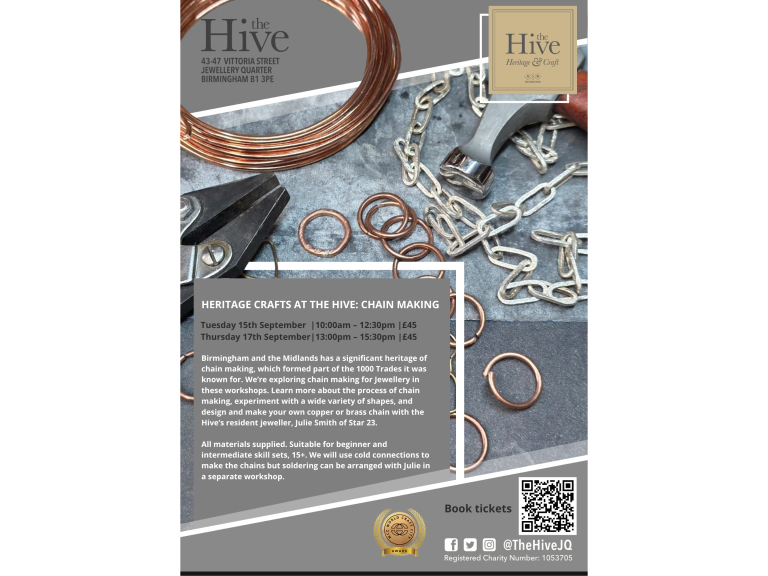 Heritage Crafts at the Hive: Chain Making