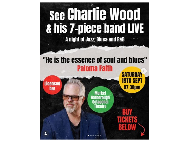 A Night Of Jazz, Blues & R&B with Charlie Wood & 7 Piece Band