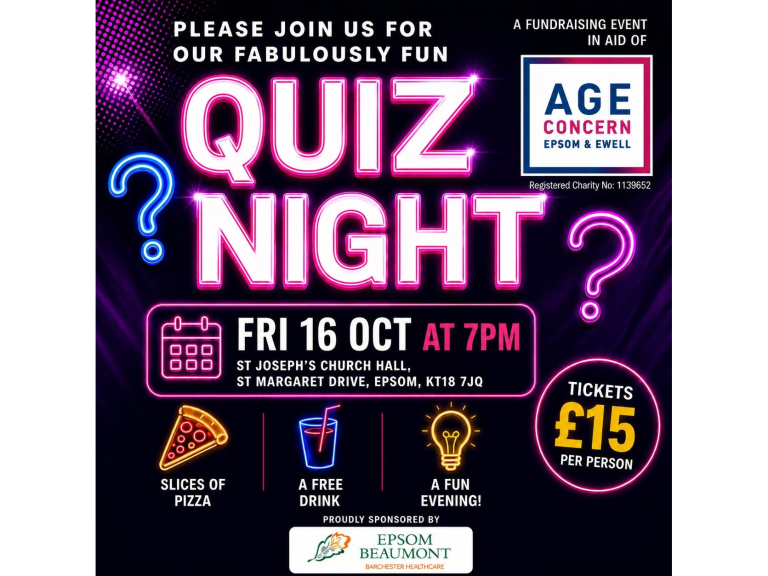 Quiz Night - Supporting Age Concern Epsom & Ewell